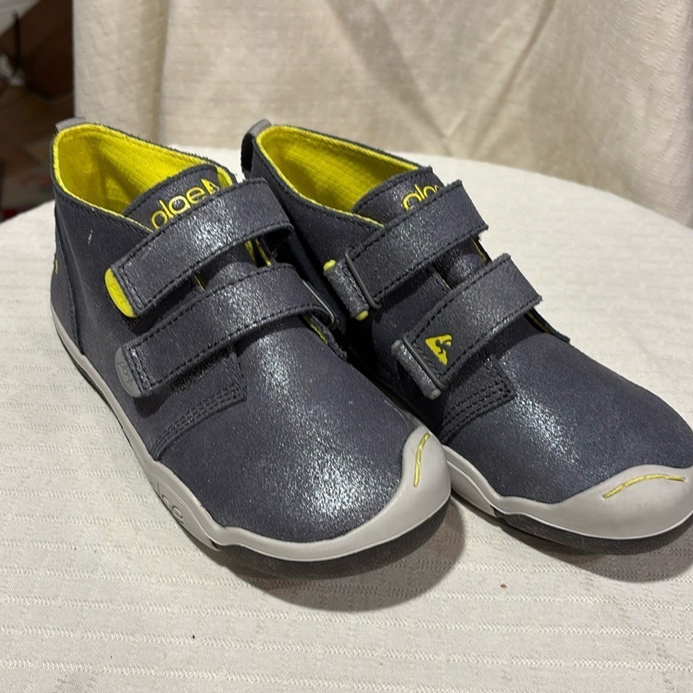 New without box Plae Lou Metallic Suede size 2
